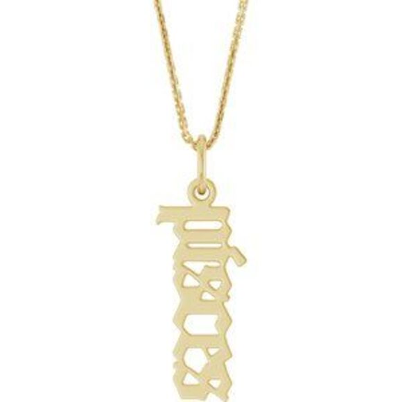 Kazi Luxury 14K Yellow Gothic Pisces 18